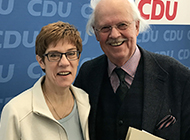 Prof. Dr. Otto Wulff und Annegret Kramp-Karrenbauers