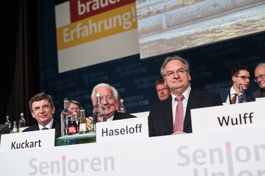 Heinz Soth, Leonhard Kuckart, Dr. Reiner Haseloff (v.l.n.r.)