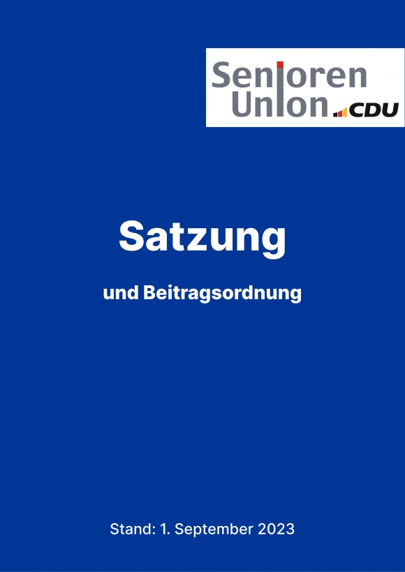 Satzung und Beitragsordnung