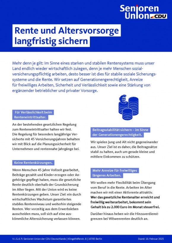 SU Flugblatt Rente