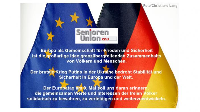 9. Mai 2023 Europatag – Anlass, die Gemeinschaft zu stärken